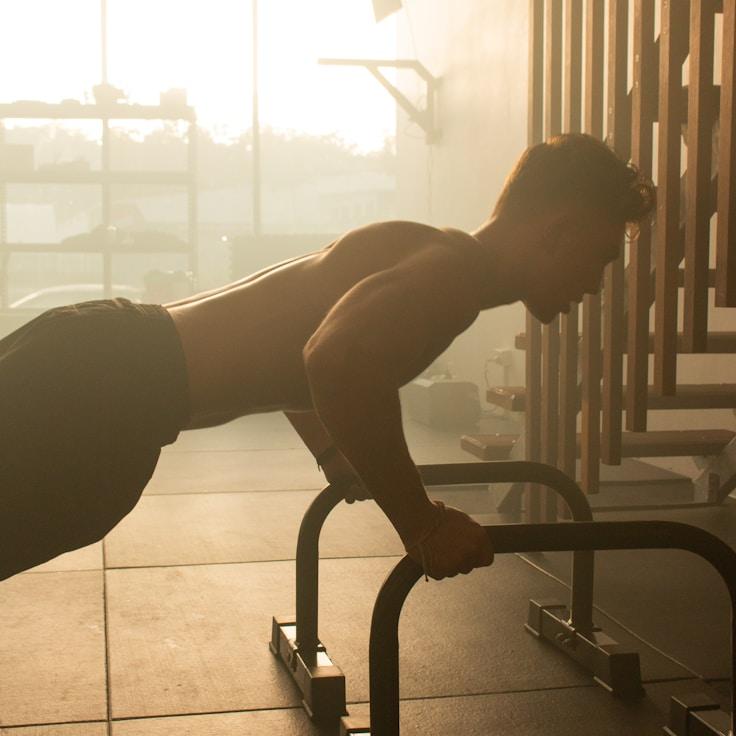 Professional gym with weight equipment